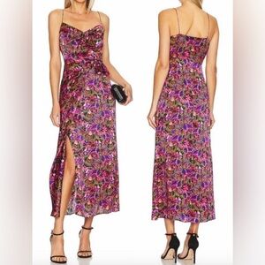 NWOT SALONI Penelope Silk Floral Midi Tank Dress sz 6